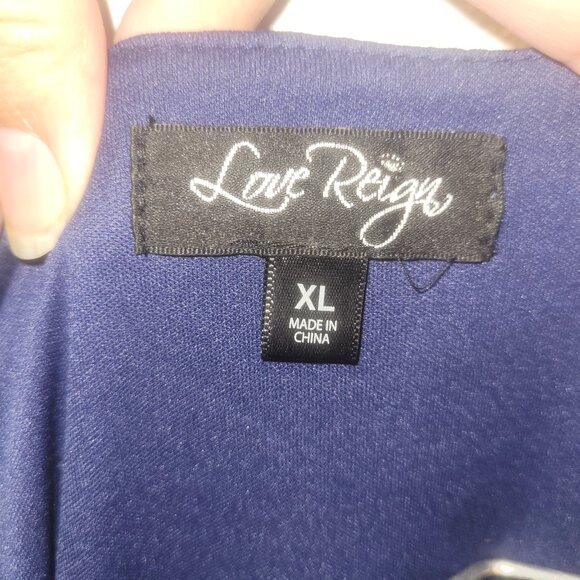 Love Reign Dress Size XL Belted Fit & Flare Lace Cocktail Dress - Picture 5 of 5